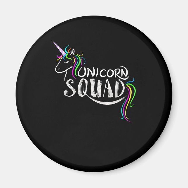 Imã Cool Unicorn Squad _ Funny Magical Equestrian Team (Frente)