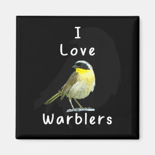 Imã Cool Warbler _ Observadores de Pássaros