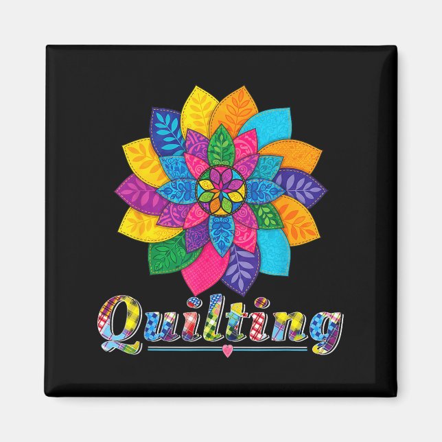 Imã Cool Women Quilting Sewing Love Quilt Patterns Qui (Frente)