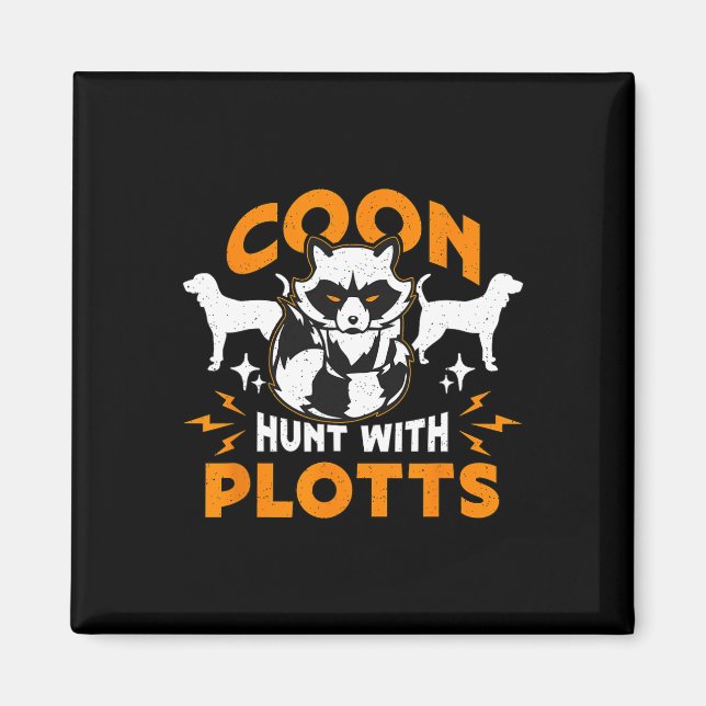 Imã Coon Hunt com Plotts caçando caçadores de casulos  (Frente)