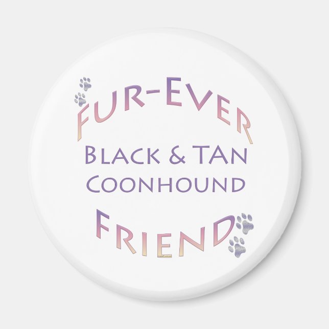 Imã Coonhound Preto E Tan Futuro (Frente)