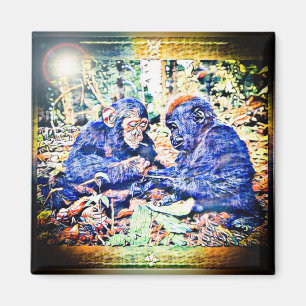 Imã Cooperação Chimp & Gorilla 01