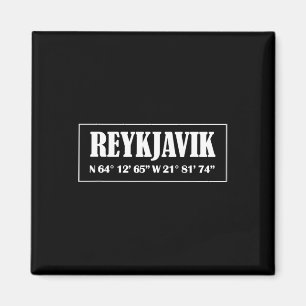 Imã Coordenadas da Cidade de Reykjavik Islândia