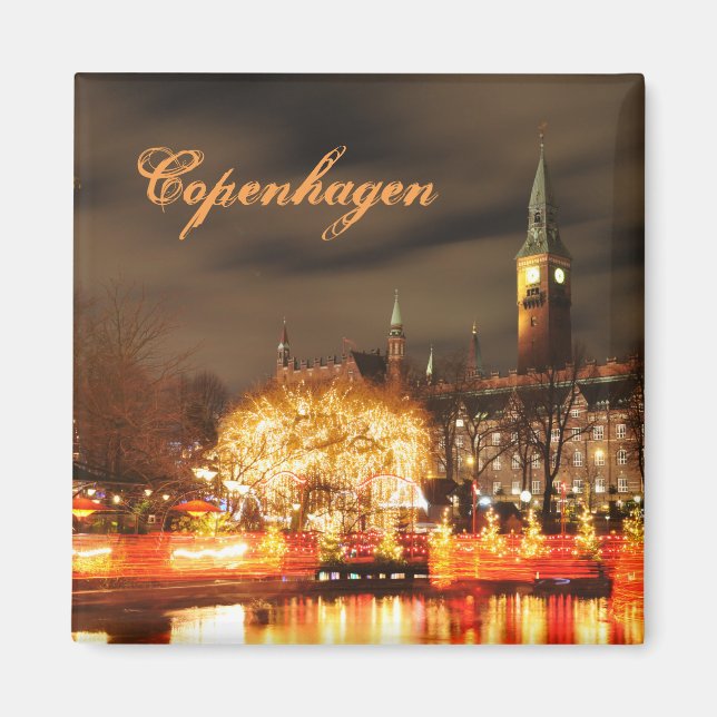 Imã Copenhaga, Dinamarca à noite (Frente)