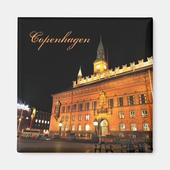 Imã Copenhaga, Dinamarca à noite (Frente)