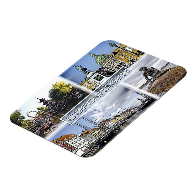 Ímã Copenhaga - Dinamarca - Mosaico - (Left Side)