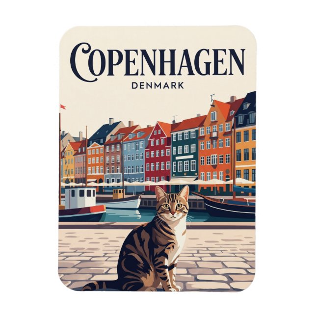 Ímã Copenhague Dinamarca (Vertical)