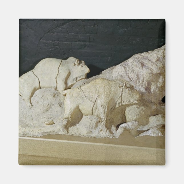 Imã Cópia da escultura de bisons, Le (Frente)