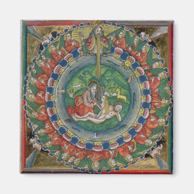 Imã Cópia do Genesis de Facsimile 2:22 Deus criou Eva, (Frente)