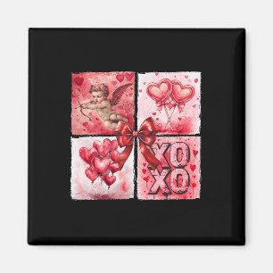 Imã Copo de São Valentim Antigo Cupido Xoxo Coração Ll
