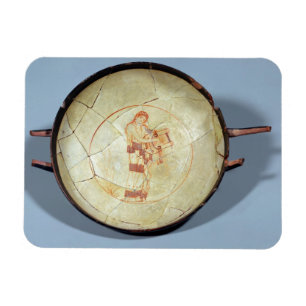 Ímã Copo sem pé, musa ereto que joga o lyre,