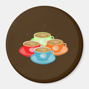 Imã Copos de café coloridos