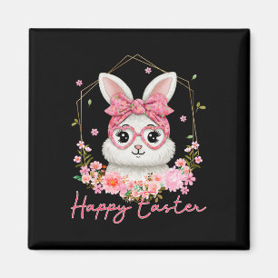 Imã Coquete Páscoa Floral Bunny Mulheres Menina Crianç