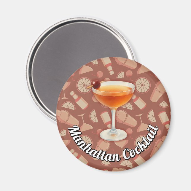 Imã Coquetel Manhattan (Front/Back)