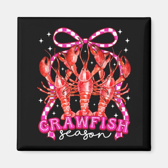 Imã Coquette Bow Crawfish Boil Season For Men Women Ki (Frente)