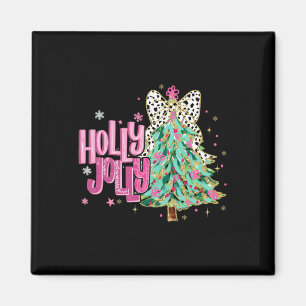 Imã Coquette Christmas Colorful Holly and Jolly Cristo