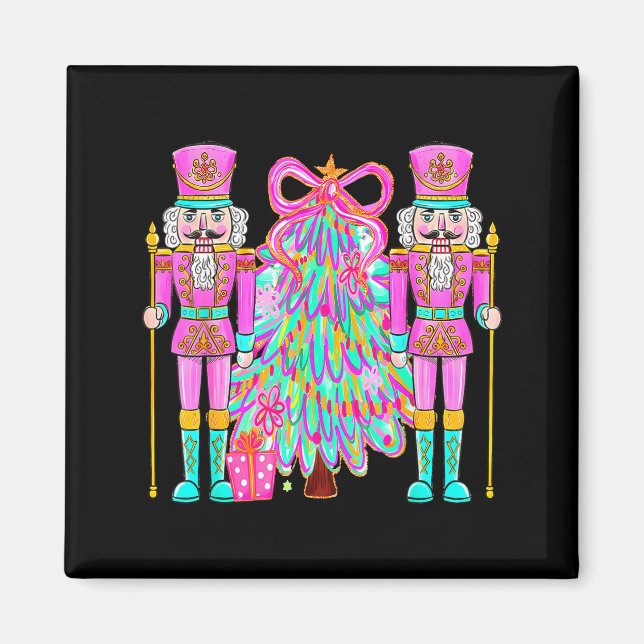 Imã Coquette Christmas Tree Nk Nutcrackers Xmas Women  (Frente)
