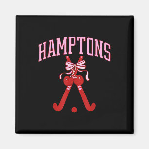 Imã Coquette Hamptons Hóquei em Campo Préppy Vintage S