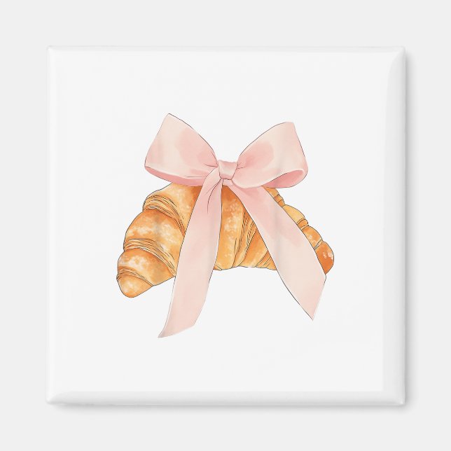 Imã Coquette Pink Arco Croissant Baker (Frente)