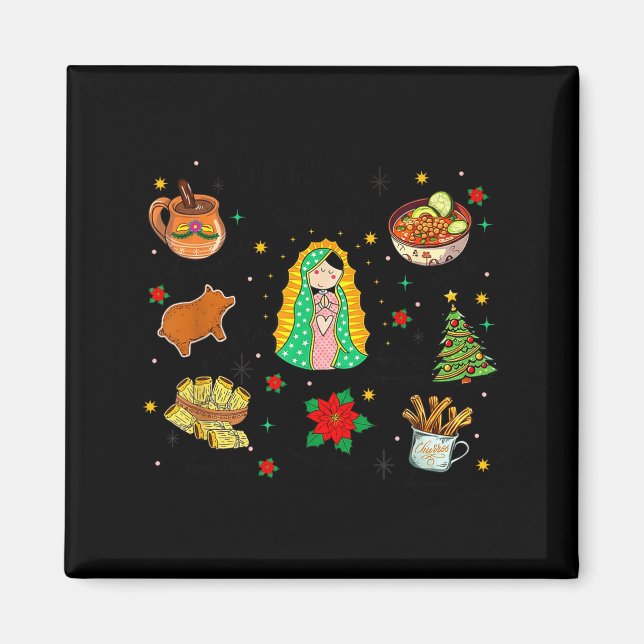 Imã Coquette Tis The Season Mexican Christmas Spanish  (Frente)
