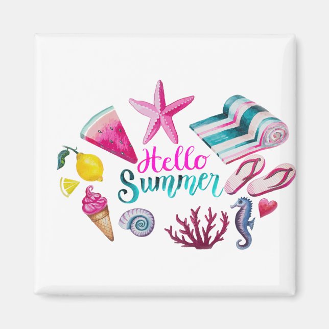 Imã cor da água (Frente)