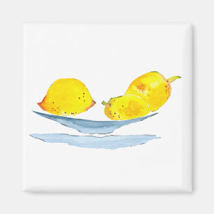 Imã Cor da água fruta amarela limões