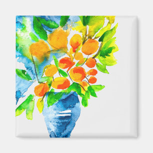 Imã Cor d'água da fruta de kumquat laranja