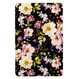 Ímã Cor-de-água Cor rosa Rosas amarelas pretas Fundo p