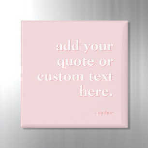 Imã Cor-de-rosa moderno adicione sua própria cotação