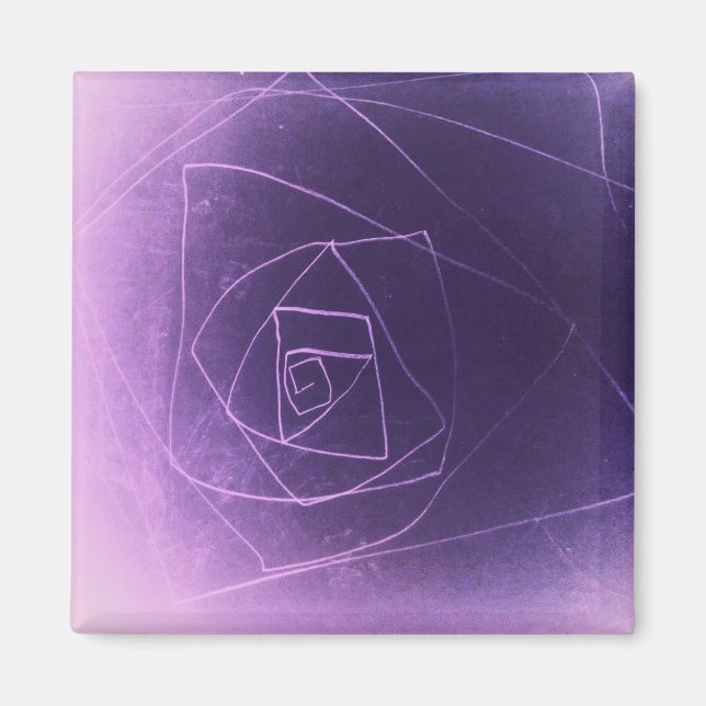Imã Cor espiritual abstrato roxo Yaie (Frente)
