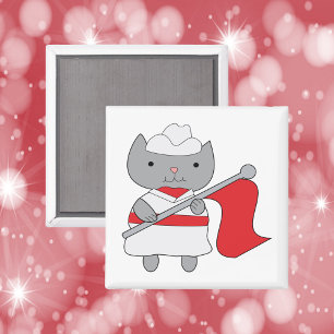 Imã Cor Guarda Vermelho Branco