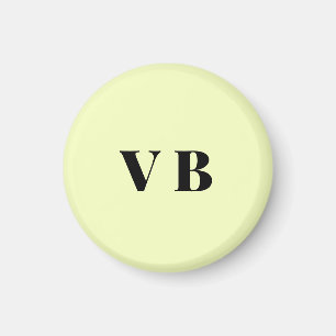 Imã cor personalizada pastel simples mínima sólida per