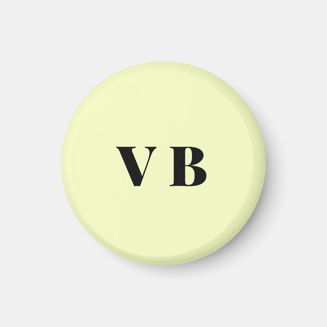Imã cor personalizada pastel simples mínima sólida per (Frente)