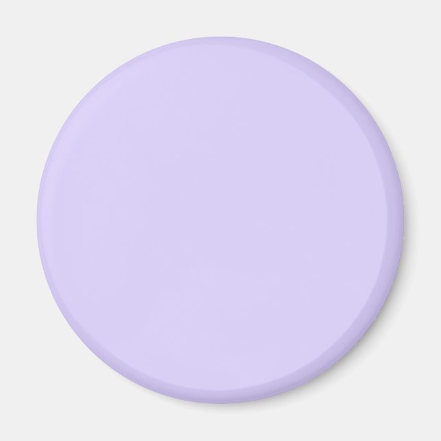 Imã Cor Sólida de Lavanda Pálida (Frente)