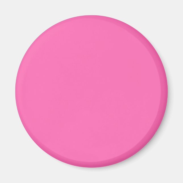 Imã Cor Sólida Rosa Quente (Frente)
