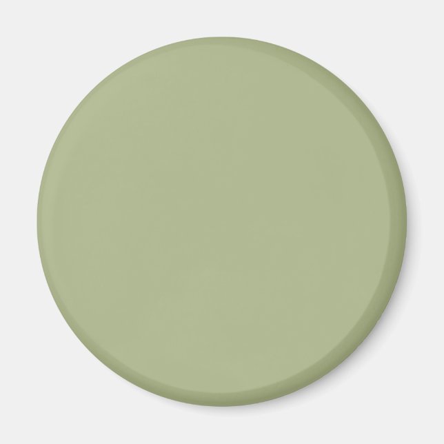 Imã Cor Verde Sálvia Empoeirada Cor Sólida (Frente)