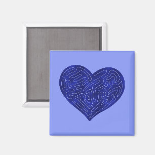 IMÃ CORAÇÃO A-MAZE-ING (AZUL)