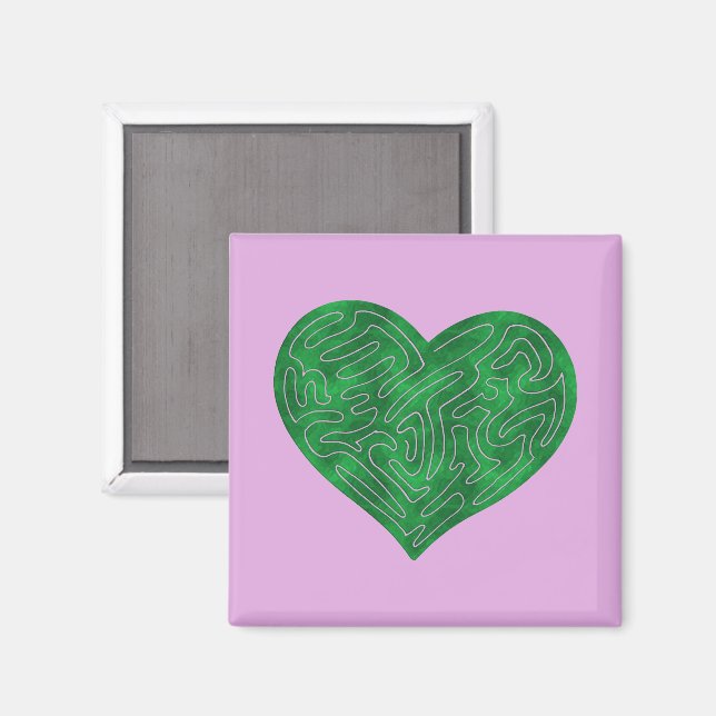 IMÃ CORAÇÃO A-MAZE ING (VERDE) (Front/Back)