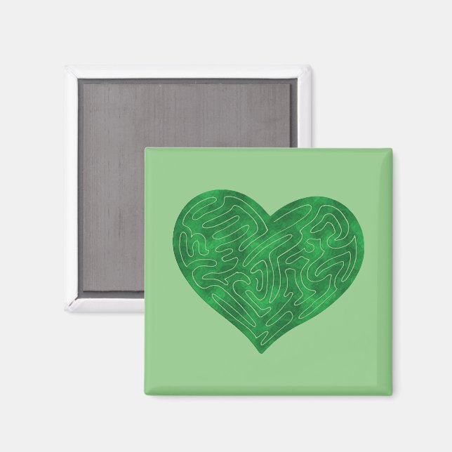 IMÃ CORAÇÃO A-MAZE ING (VERDE) (Front/Back)
