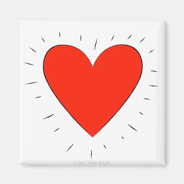 Imã Coração Adorável - Magnet (Frente)