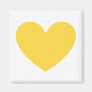 Imã Coração amarelo