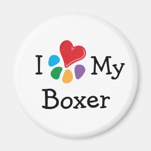 Imã Coração animal de Lover_I meu pugilista