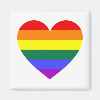 Imã Coração arco-íris Orgulho gay LGBT