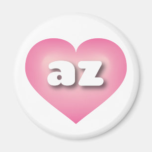 Imã Coração arizona Cinza Desvanecido - amor