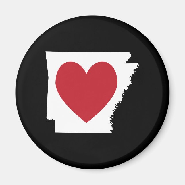 Imã Coração Arkansas (Frente)