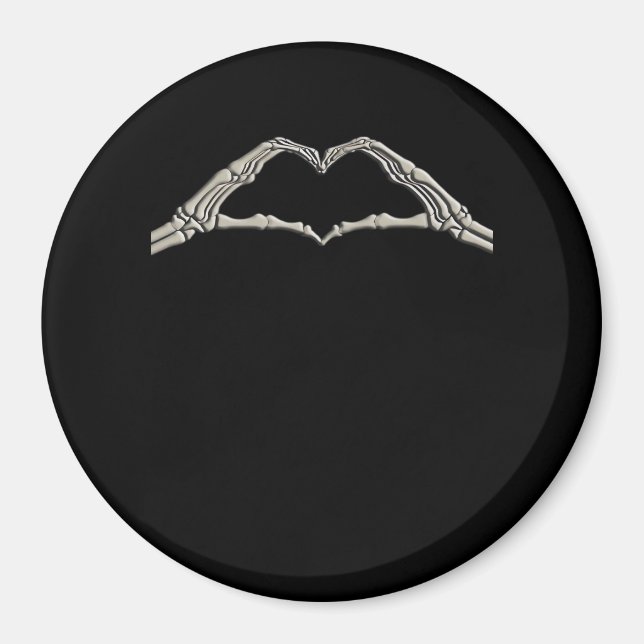 Imã Coração Ativo Mãos Ósseas (Frente)