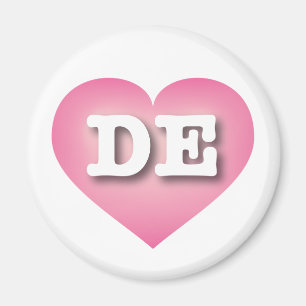 Imã Coração Cinza-Rosa Delaware - Grande Amor