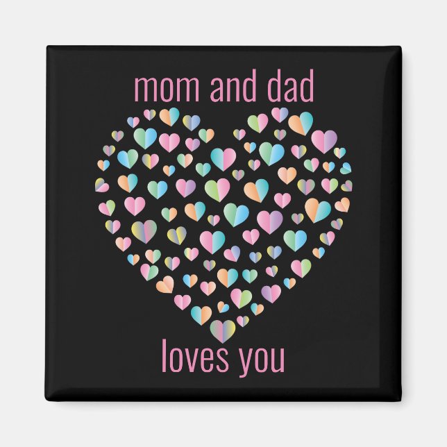 Imã Coração Corante Corajoso Bonito (Frente)