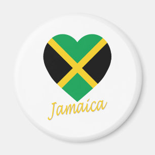 Imã Coração da bandeira de Jamaica