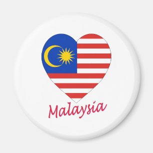 Imã Coração da bandeira de Malaysia